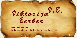 Viktorija Berber vizit kartica